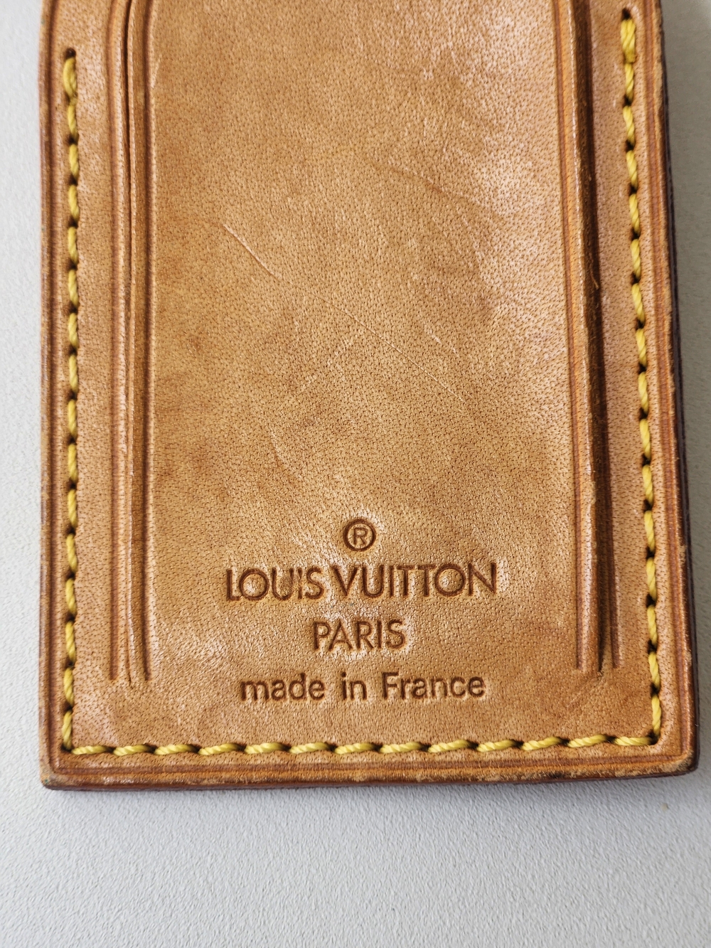 Louis Vuitton Tan Vachetta Leather Luggage Tag & Poignet Set - Picture 4 of 6